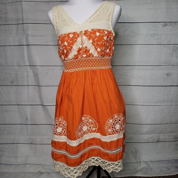 Anthro Moulinette Soeurs Aniko Lace Dress 0 - Picture 1 of 8